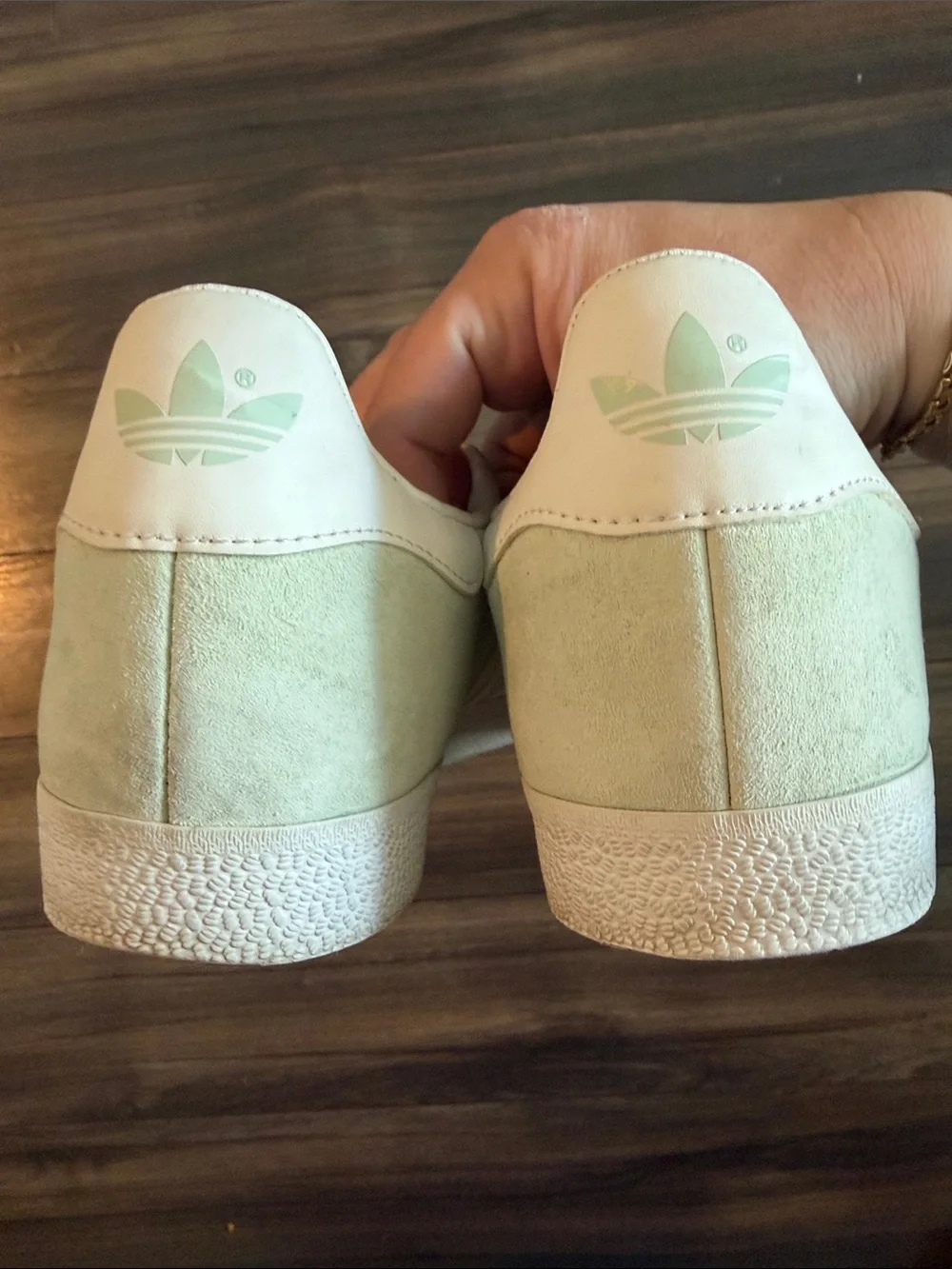 adidas Gazelle Men's Suede Sneakers in Mint Green